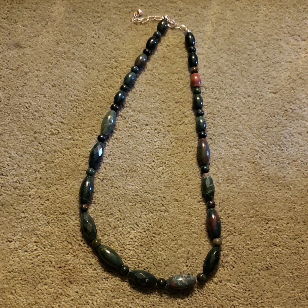 Vintage bloodstone necklace